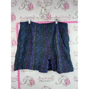 Christopher Rand the bay shorts Men's Purple & Teal Patterned Swim Trunks